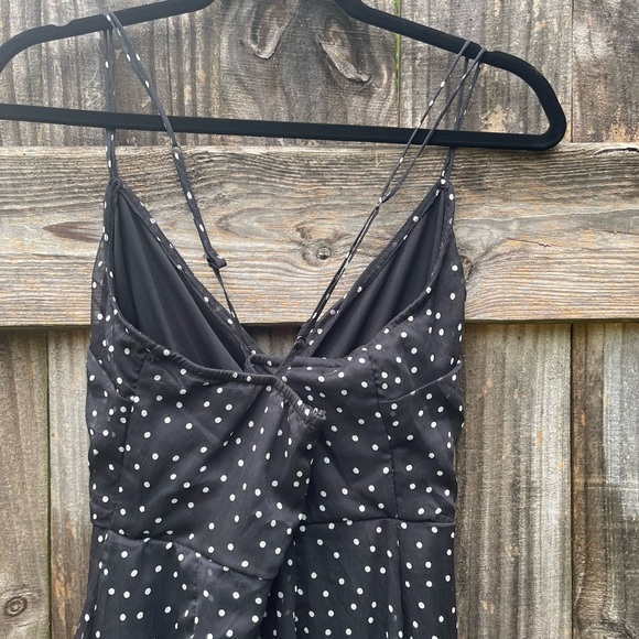 Mi Ami Black Polka Dot Ruffle Dress Size M - Picture 9 of 10